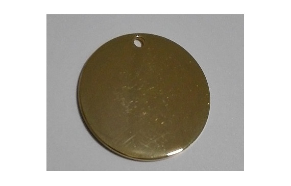 Disco acero Inoxidable 25mm Oro