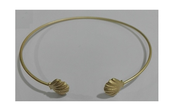 Pulsera conchas Oro Mate
