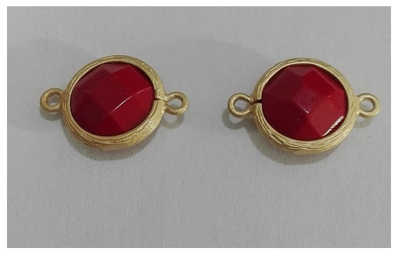 Disco Jade 11mm doble agujero Rojo