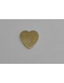 Cuenta Corazón Acero Inoxidable 10*10mm Oro