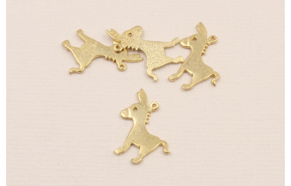 Burro 2 agujeros 15*15mm oro