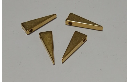 Colgante triángulo 6.7*19 oro mate