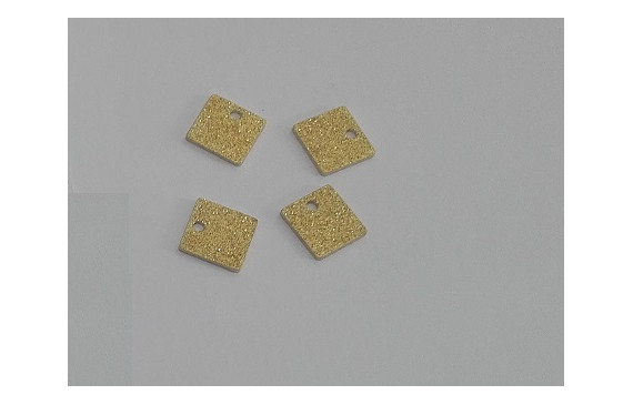 Cuadrado brillantina 8*8 oro