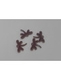 Libélula esmaltada 11*10mm granate