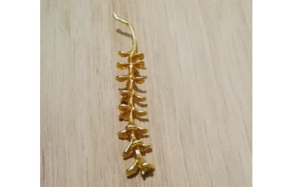 Colgante rama 43*9mm Oro Mate