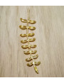 Colgante rama 68*18mm Oro Mate