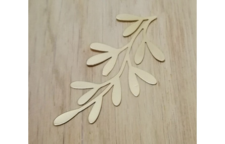 Pieza Rama Lámina Plana 43*24mm Oro Mate