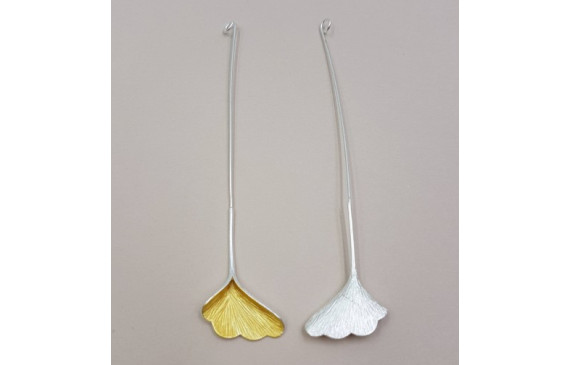 Cala hilo alargado 105*23mm Plata mate + Oro Mate