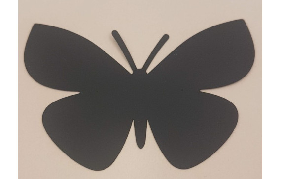 Mariposa lámina Latón 80*55 NEGRA