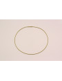 Collar acero espiral 1,4mm*42cms Dorado