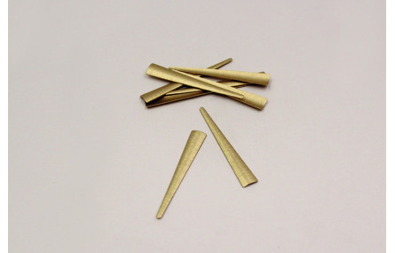 Lámina cóncava 47*6mm Oro Mate