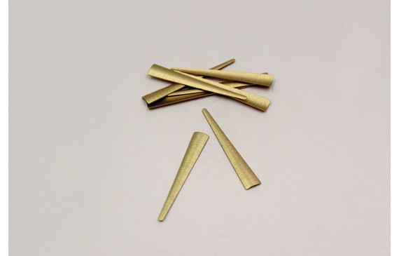 Lámina cóncava 47*6mm Oro Mate