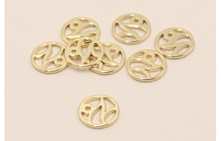 Disco 10mm signo Zodiaco Capricornio Oro