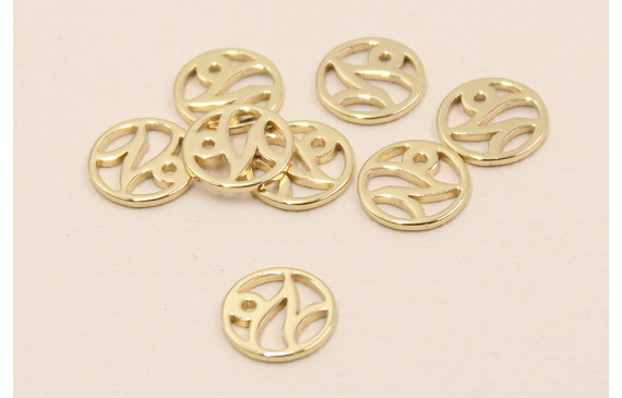 Disco 10mm signo Zodiaco Capricornio Oro