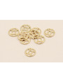 Disco 10mm signo Zodiaco Geminis Oro