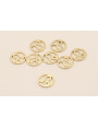 Disco 10mm signo Zodiaco Leo Oro