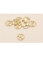 Disco 10mm signo Zodiaco Sagitario Oro