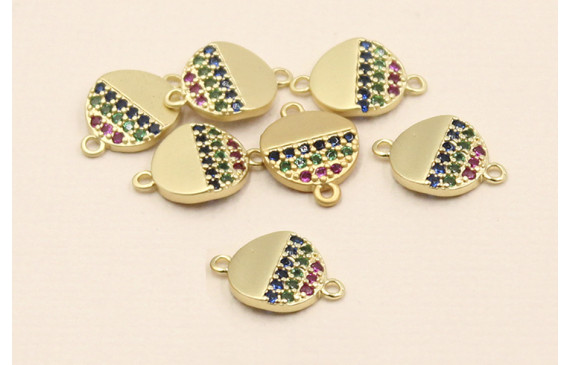 Disco de 8mm Dorado Mate con Microbrillos