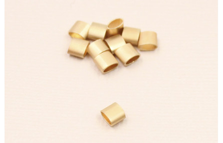 Entrepieza ovalada 4*4*2mm Dorado Mate