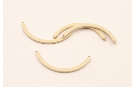 Pieza curvada de 35mm * 3*2mm Esmalte Salmon