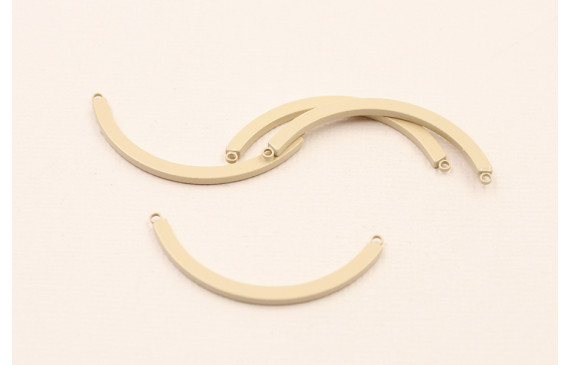 Pieza curvada de 35mm * 3*2mm Esmalte Salmon