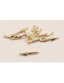 Entrepieza Flecha Oro 14*3mm