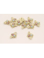 Entrepieza Abeja Dorado mate Microbrillos 13*10mm