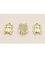 Colgante escarabajo plano 11*7*2mm Dorado