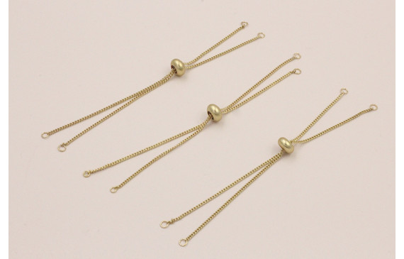 Pulsera Preparada. cadenas de 10cm y anilla cierre