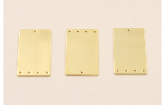 Pieza Rectangulo de 25*15mm Dorado