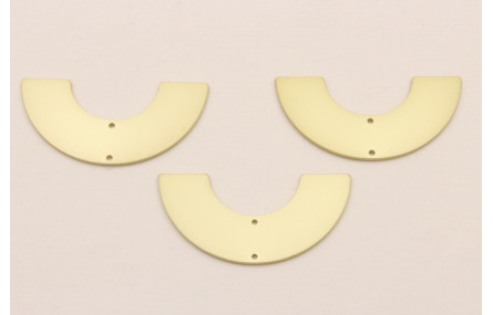 Pieza Medio Aro de 32mm diametro Dorado Mate