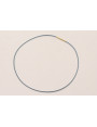 Collar acero espiral 1,4mm*42cms Azul Mar