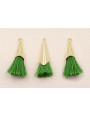 Casquilla metálicaOro  con fleco Green 20+20mm