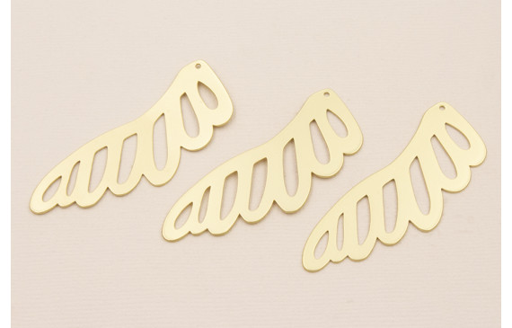 Cuenta Ala Dorado Mate 70*22mm