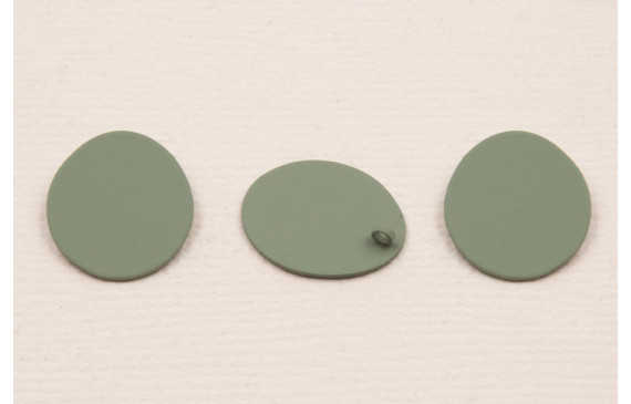 Ovalo Plano con Arandela 1,5*1mm Verde Mate
