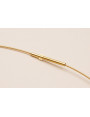 Collar acero espiral 1,4mm*42cms Oro