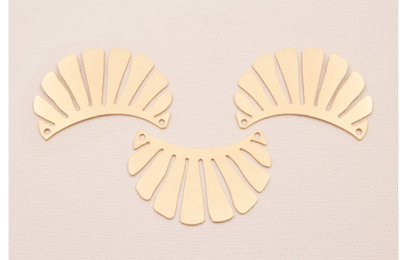 Lámina Babero 40*23mm Dorado Mate