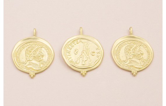 Medalla 30mm diametro Efigie Oro Mate