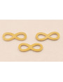 Símbolo Infinito Acero Inox 15*6mm Oro