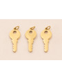 Colgane llave Acero Inox. 14*6mm Oro