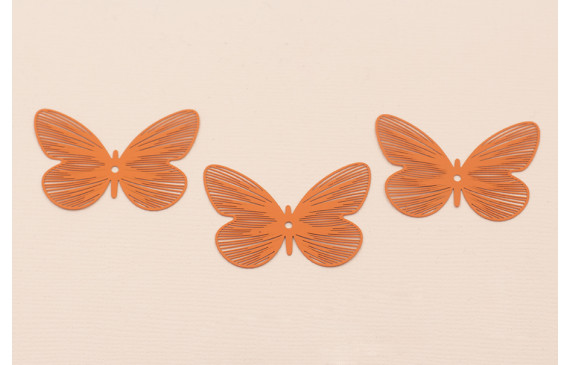 Mariposa Plana 36*25mm Coral