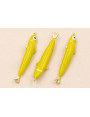 Entrepieza Pez esmaltado 32*5mm Amarillo Lima