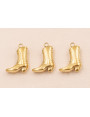 Colgante Acero 316L Bota Campera 15*10mm Oro