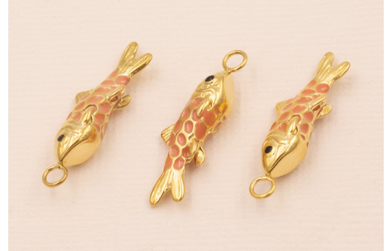 Colgante Pez Acero Inox 316L 25*6*6mm Coral