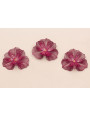 Flor 40mm 2 Capas  color Cardenal