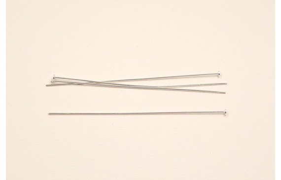 Alfiler Extra largo Plata  