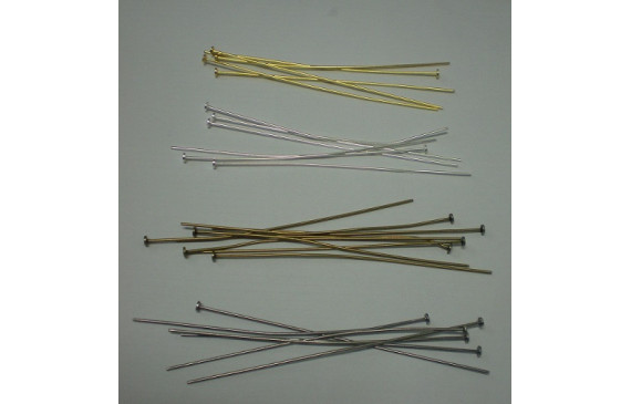 Alfiler Extra largo Plata Vieja