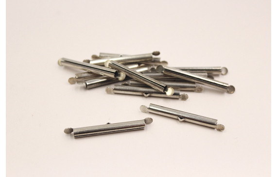 Cierre circular varias bandas 40mm Plata Vieja