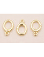 Cierre Anilla 12*9mm Oro