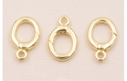 Cierre Anilla 12*9mm Oro